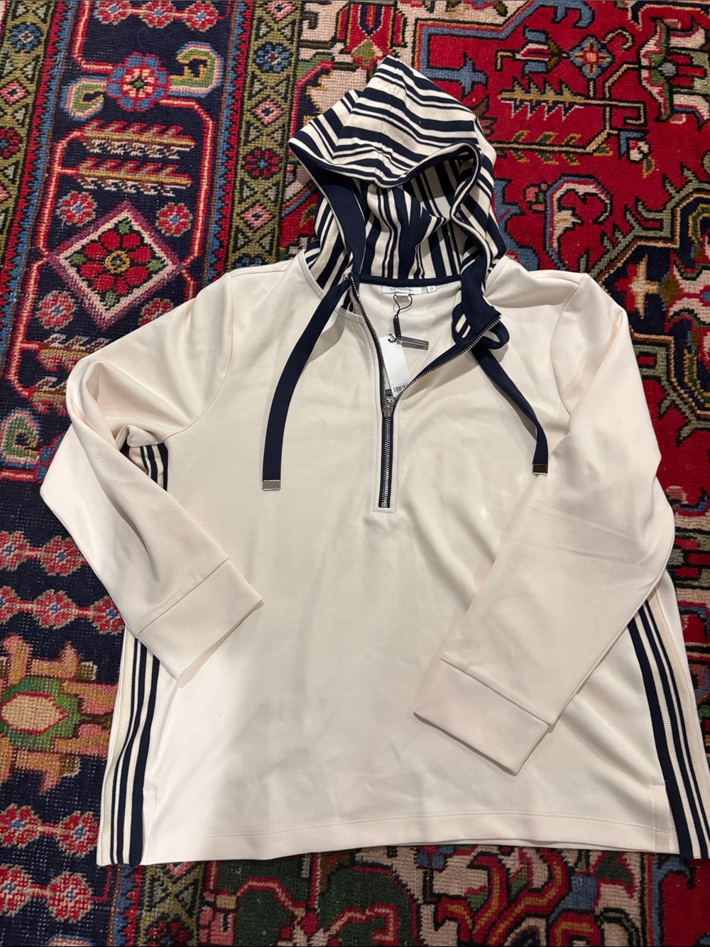 Chico’s Zenergy quarter zip hoodie size 3/XL NWT